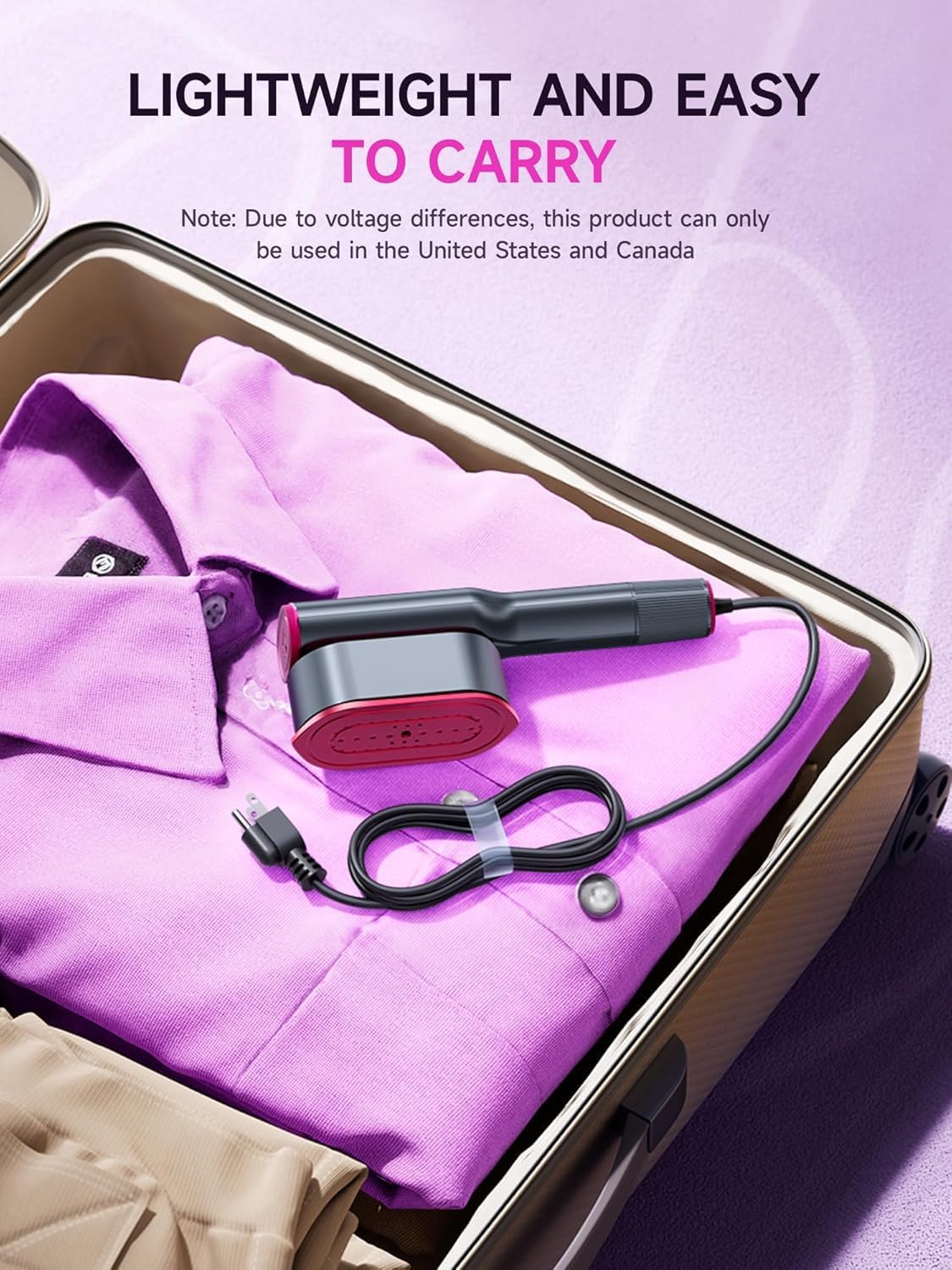 QuickFold Travel Steam Iron Pro