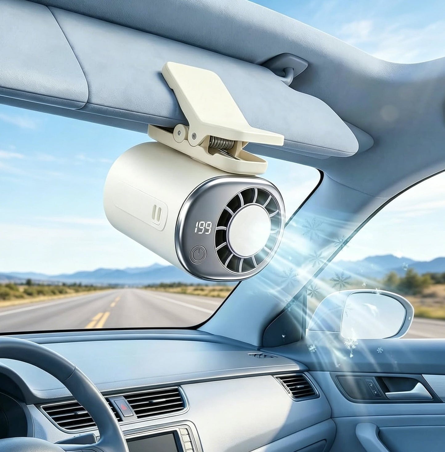 Rechargeable Clip-On Cooling Fan