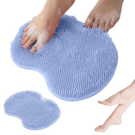 Silicone Shower Foot and back Scrubber Mat