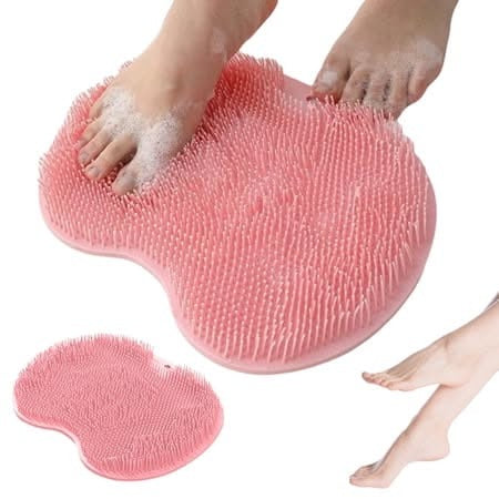 Silicone Shower Foot and back Scrubber Mat