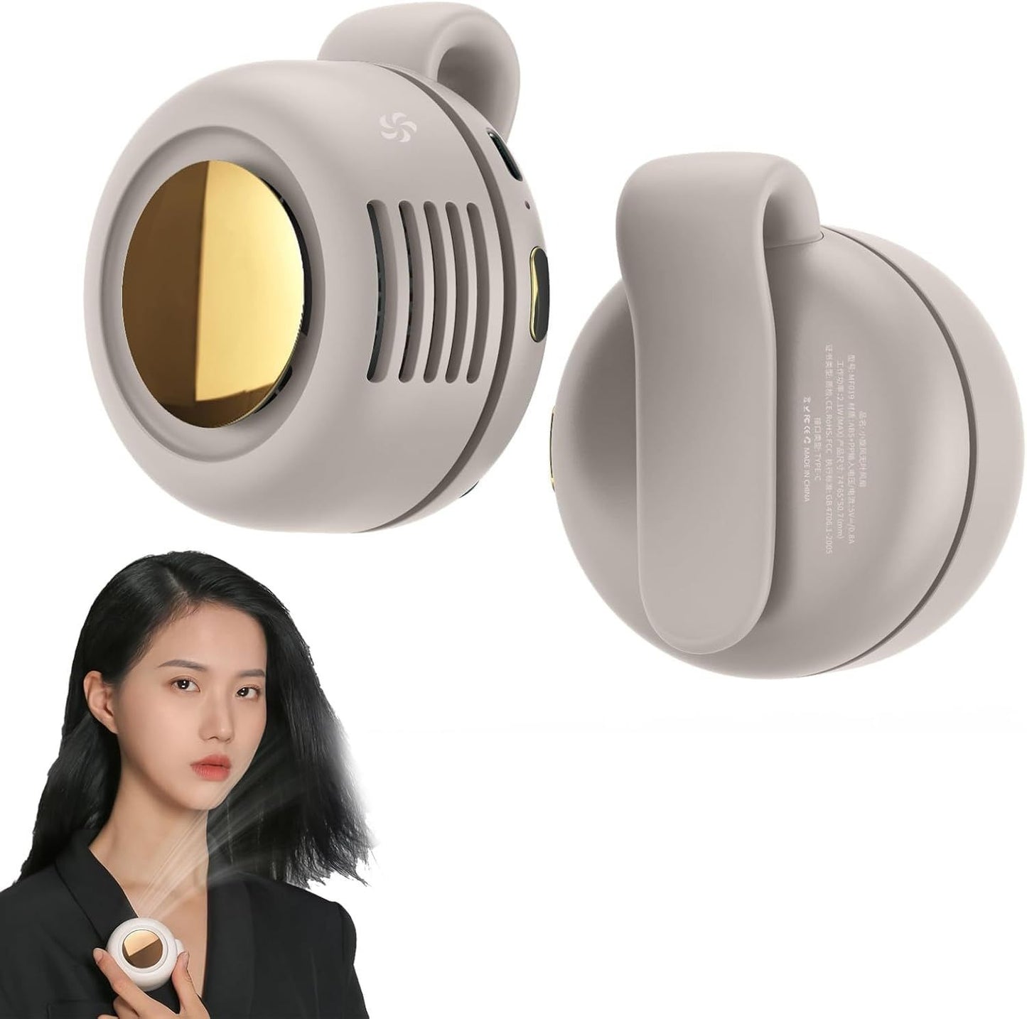 Portable Mini Bladeless Clip Fan