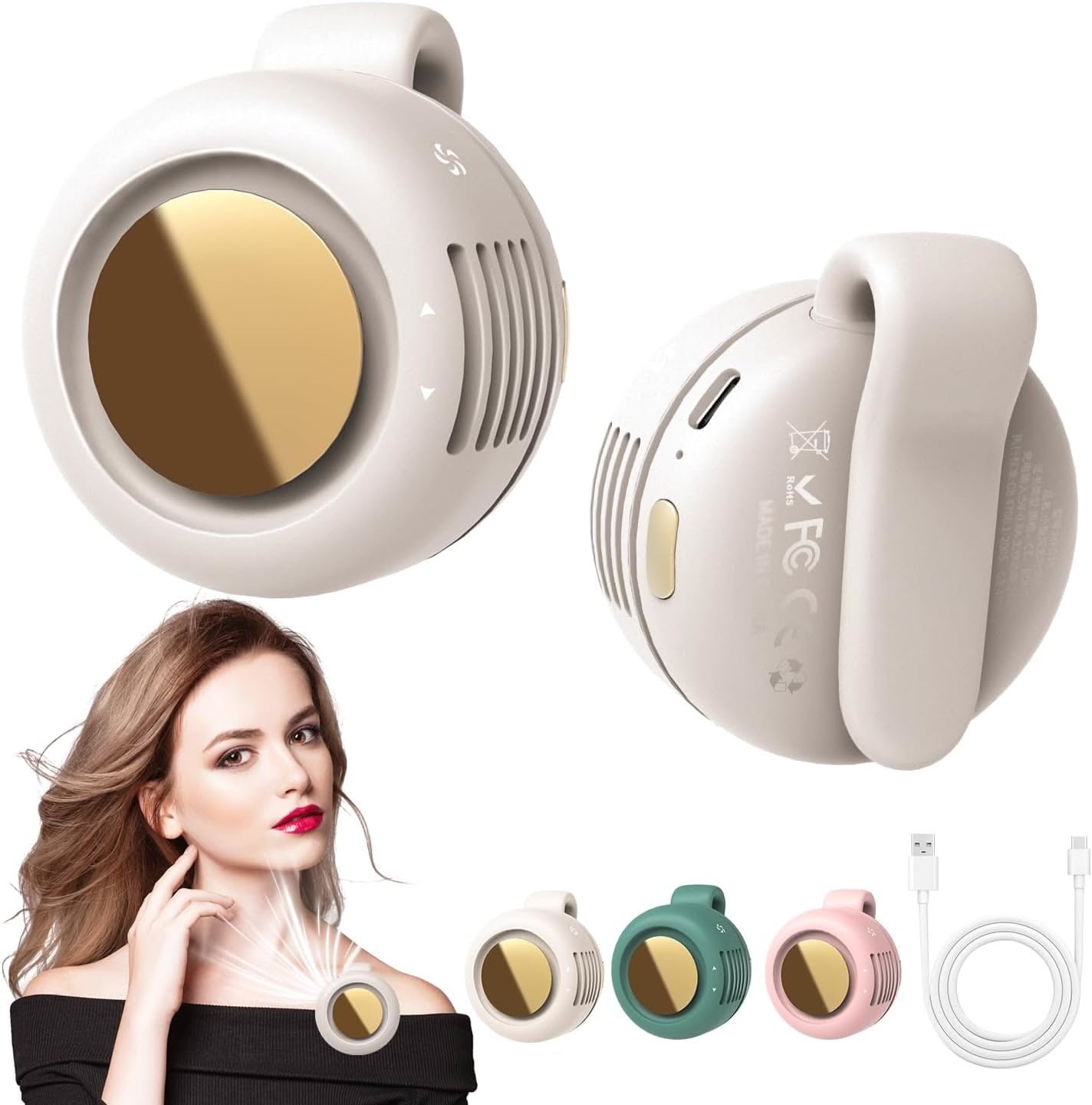 Portable Mini Bladeless Clip Fan
