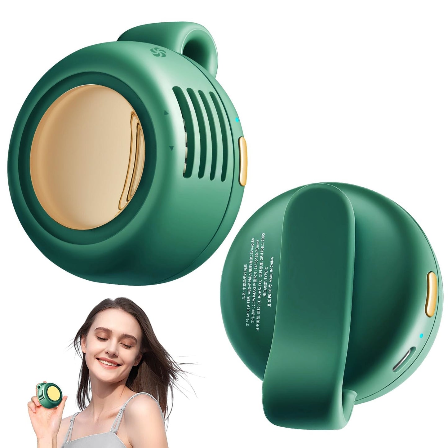 Portable Mini Bladeless Clip Fan