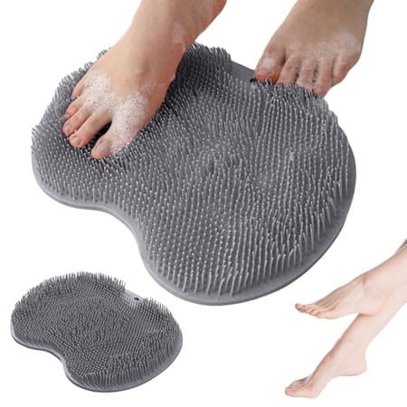 Silicone Shower Foot and back Scrubber Mat